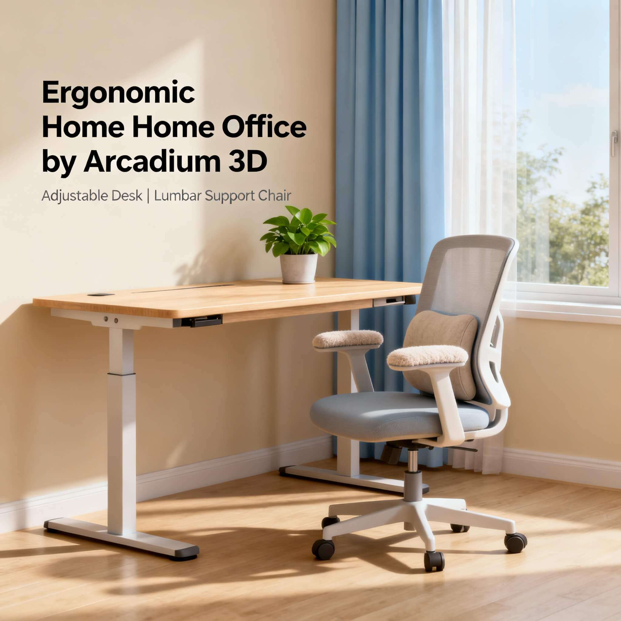 Home Office Ergonomics in 3D: Plan Your Comfort