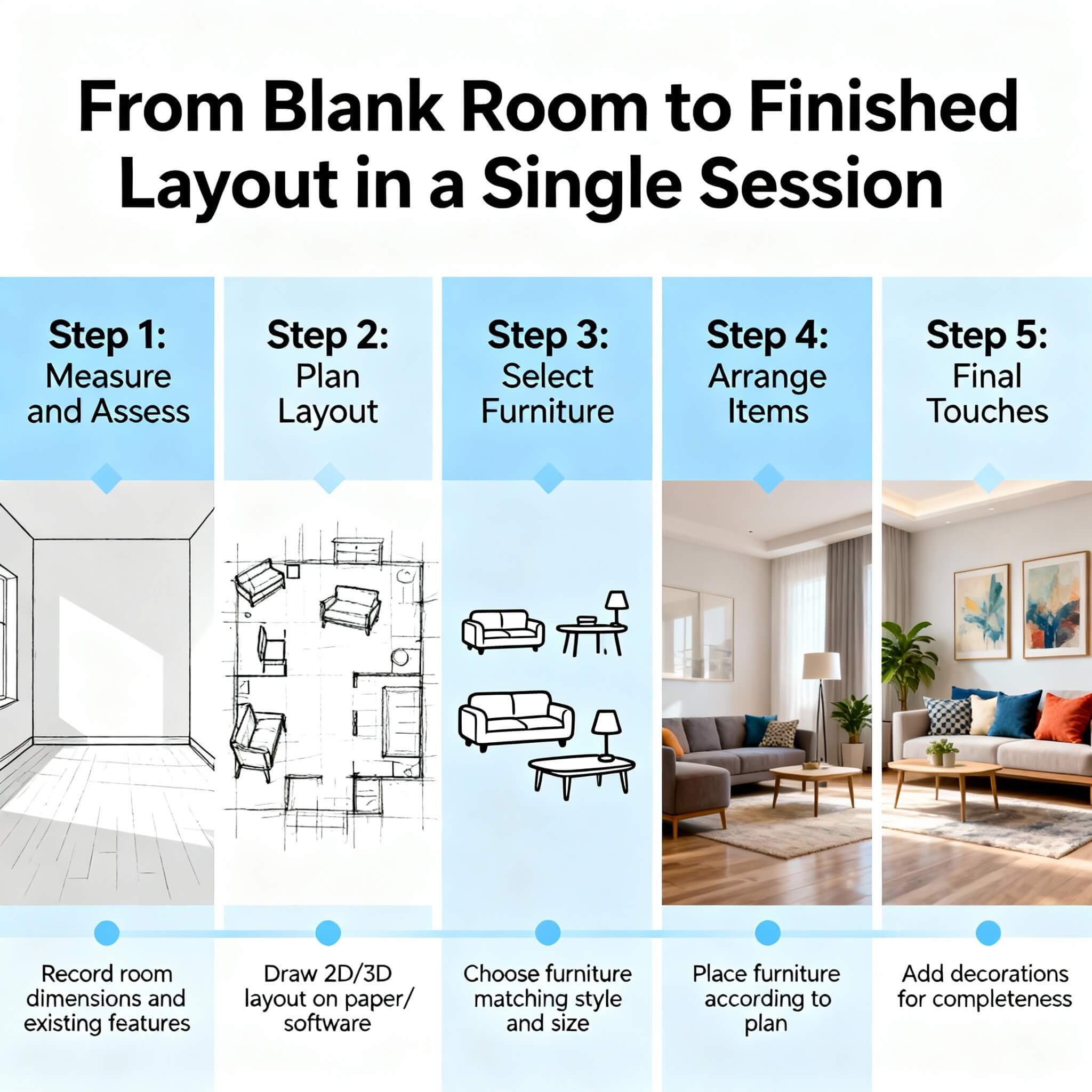 From Blank Room to Finished Layout in a Single Session