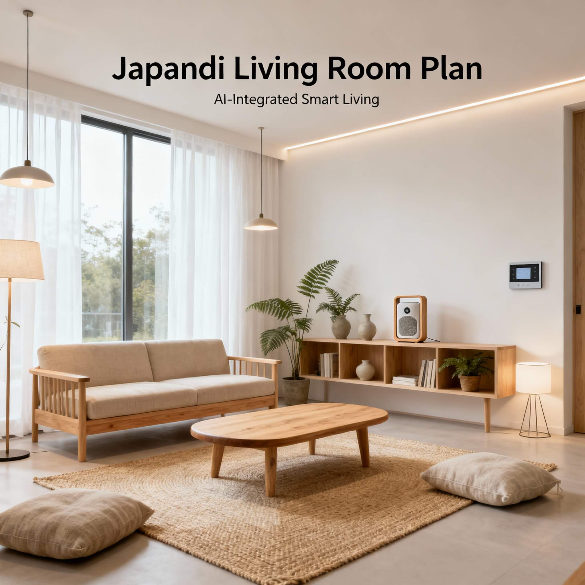 Plan a Japandi Living Room with AI