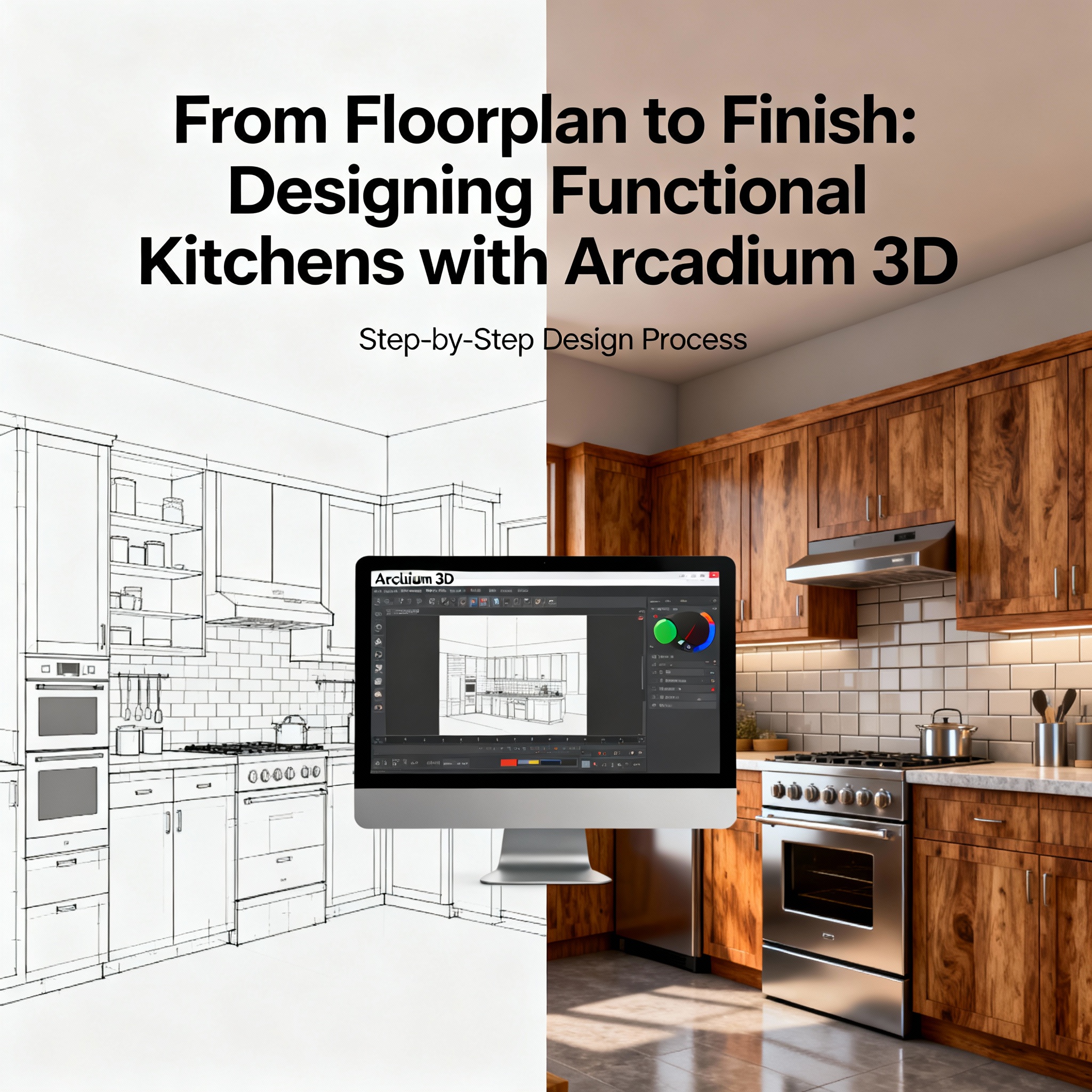 From Floorplan to Finish: Designing Functional Kitchens with Arcadium 3D