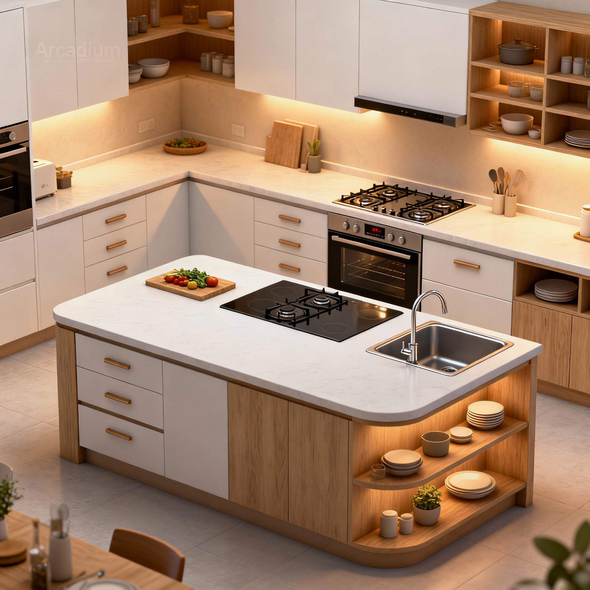 Kitchen Islands, Work Zones & Storage: Design Better with Arcadium 3D